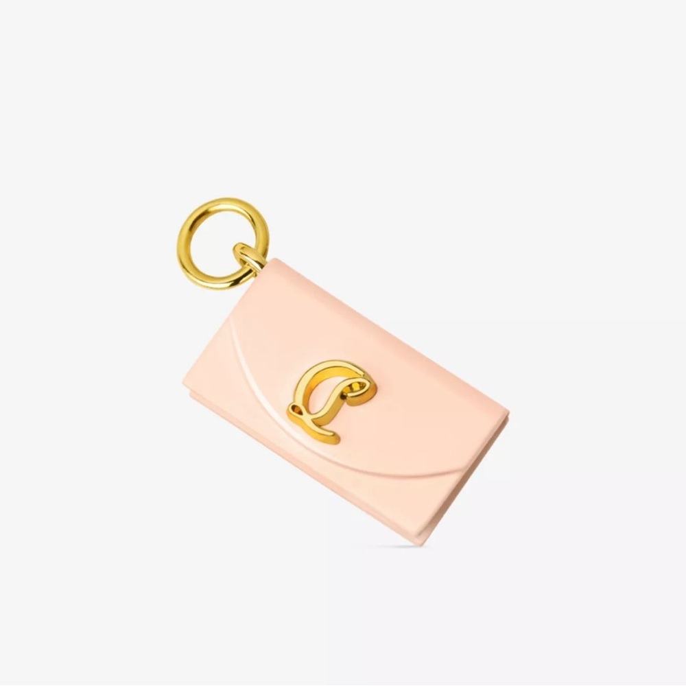 Christian Louboutin Pink Clutch Purse Lipstick Charm NWT